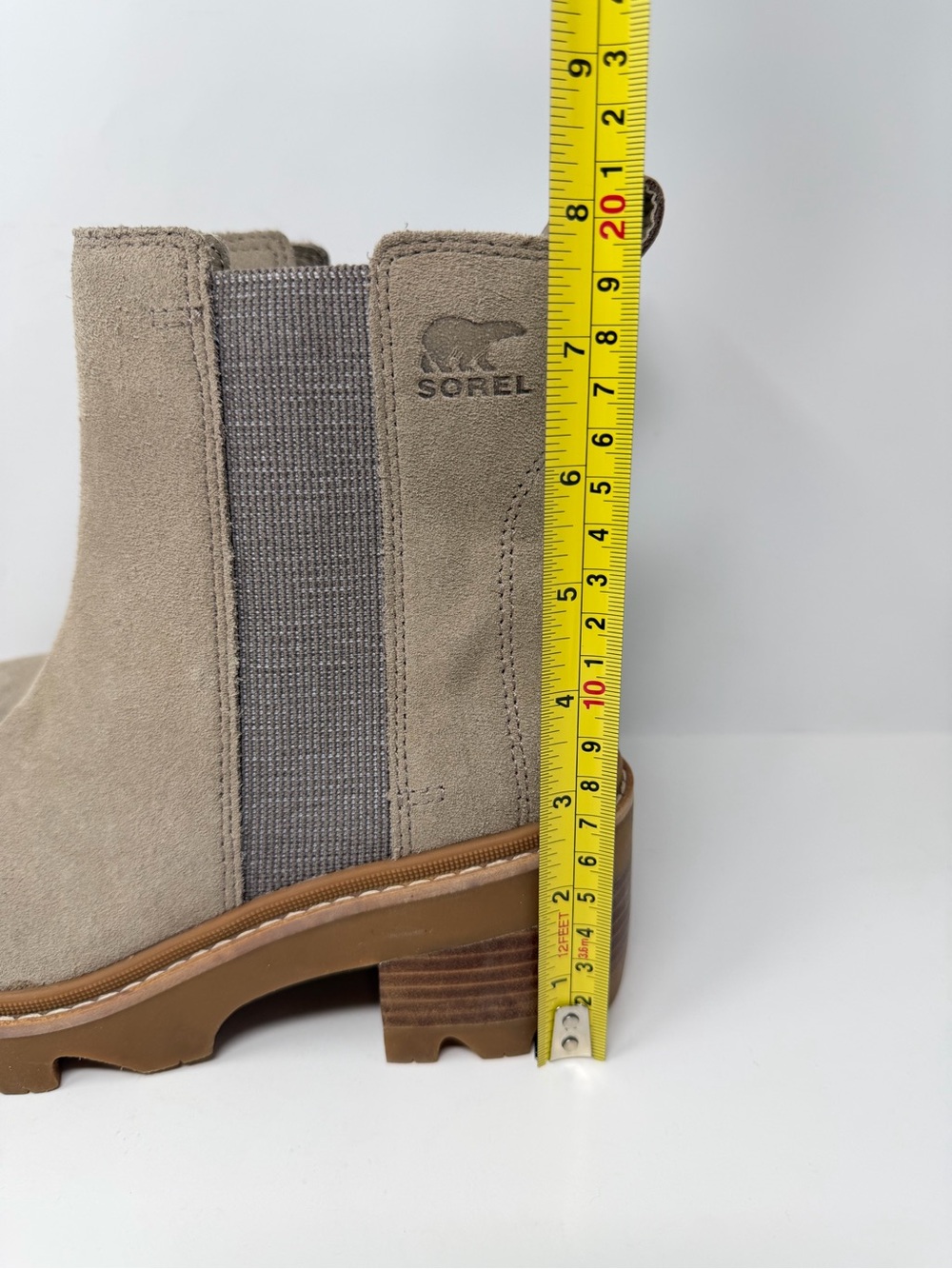 Sorel Joan Now Chelsea Boots Omega Taupe, Gum 2 Size 6.5 - Picture 11 of 12